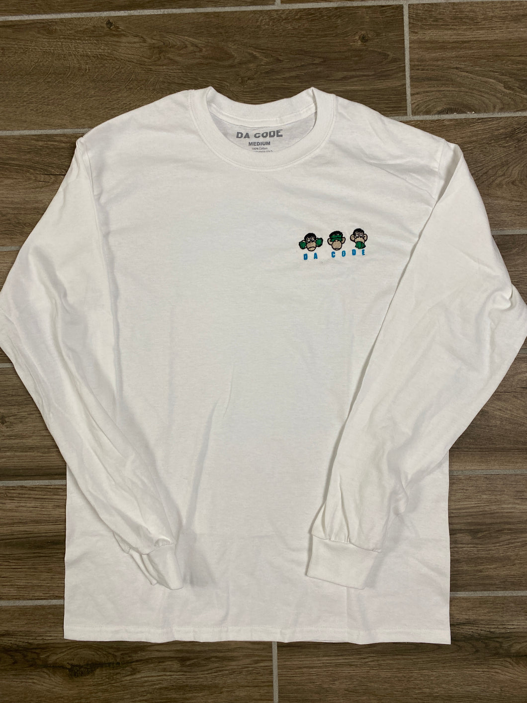 White - Cash Monkey Long Sleeve